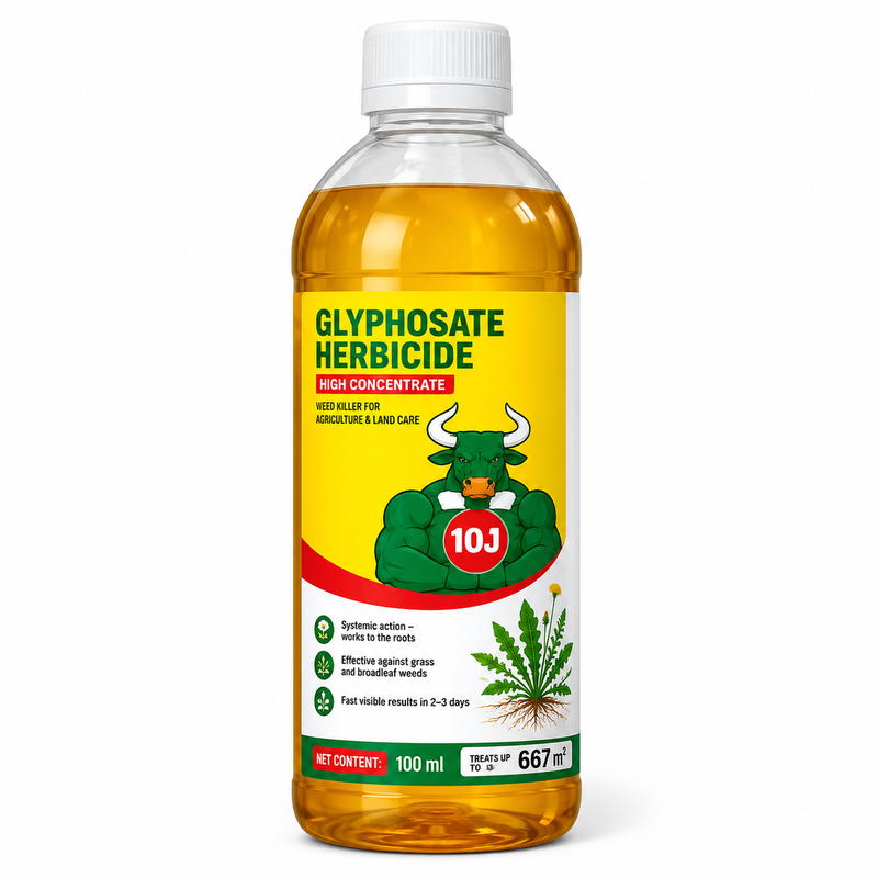 Glyphosate Herbicide Concentrate for Effective Weed Control Systemic Weed Killer for Agriculture, Garden & Land Care (Yellow)