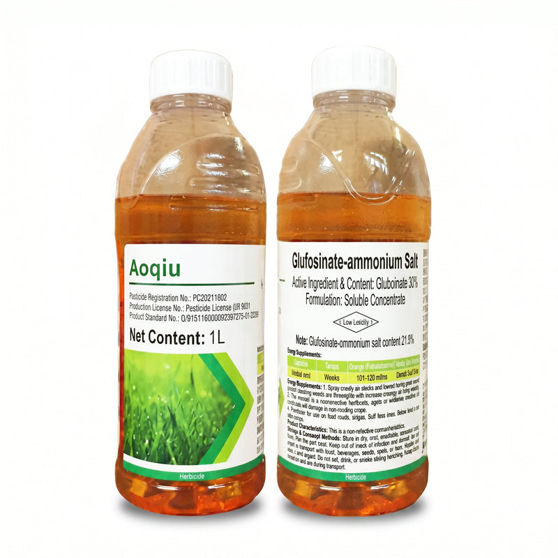 Glufosinate Ammonium 20% SL Herbicide, Fast-Acting Post-Emergence Weed Killer for Orchards, Fields & Non-Crop Land