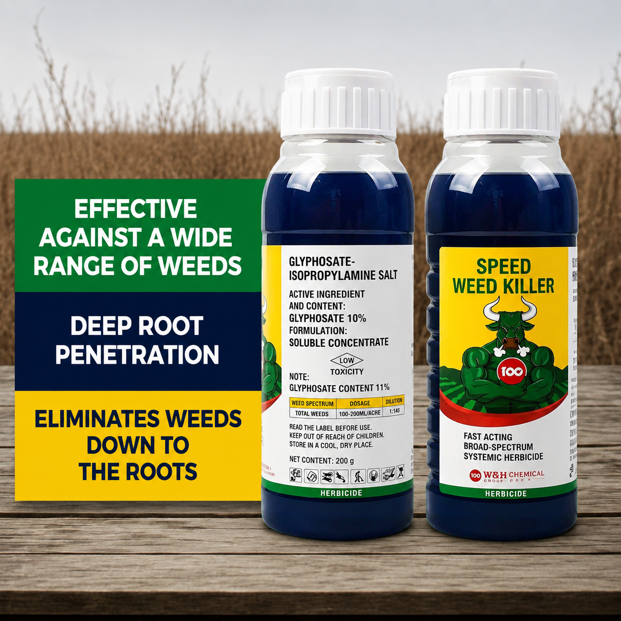 Glyphosate Herbicide High-Concentrate – Weed Killer for Agricultural & Land Maintenance