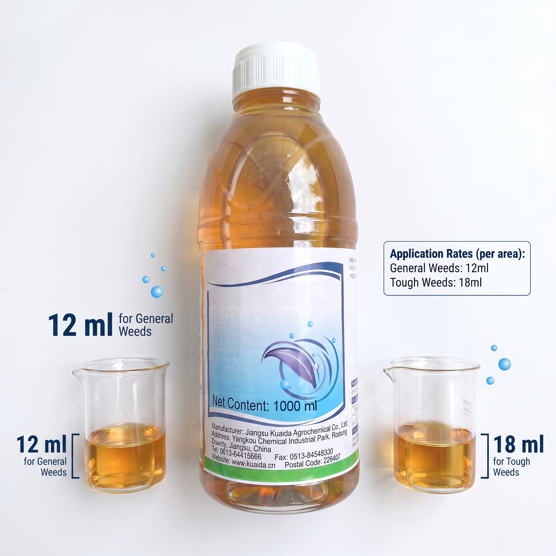 Ammonium Glyphosate 15% Herbicide for Grass & Weed Control | Systemic Non-Selective Weed Management