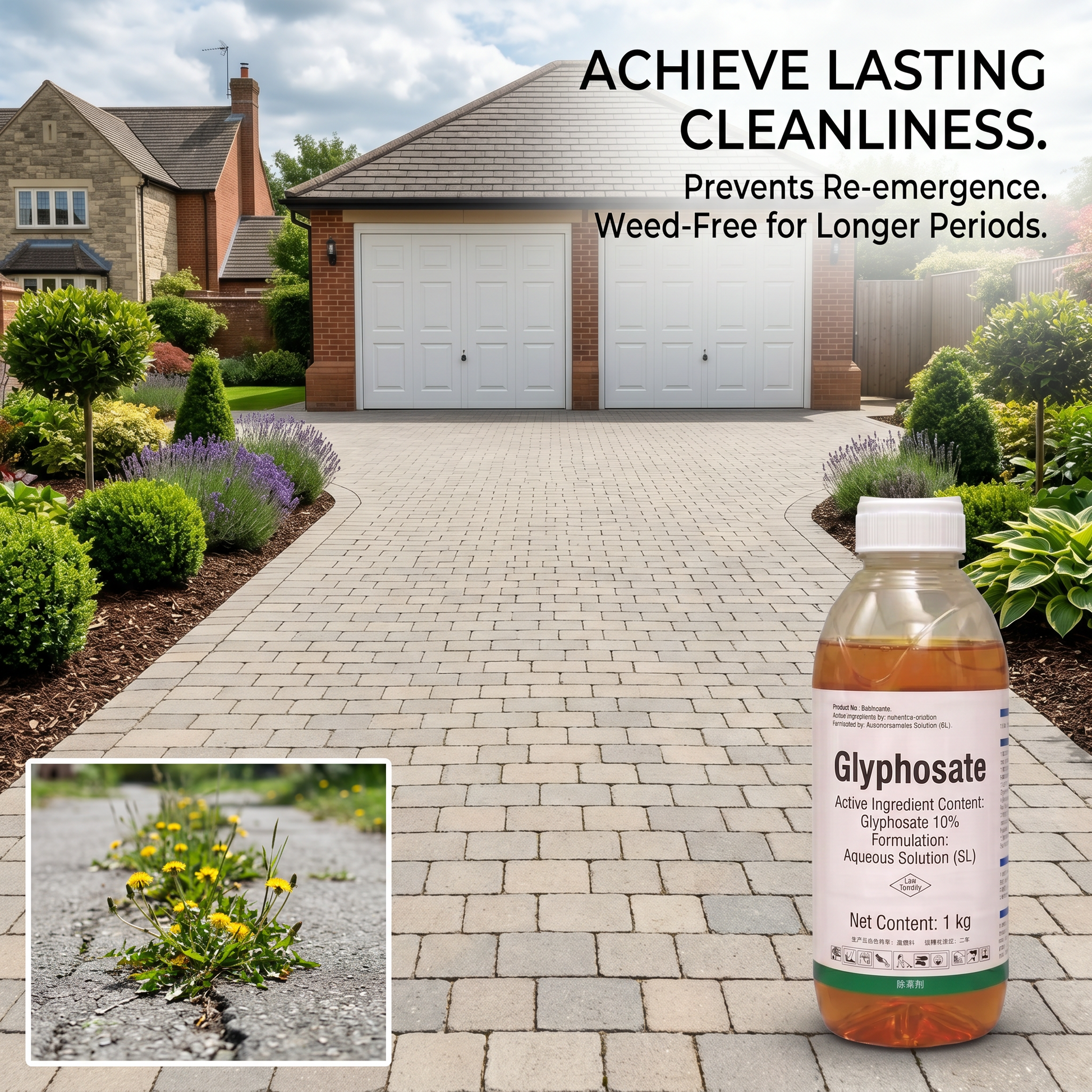 Glyphosate Herbicide for Powerful Weed & Root Control | Systemic Broad-Spectrum Weed Management
