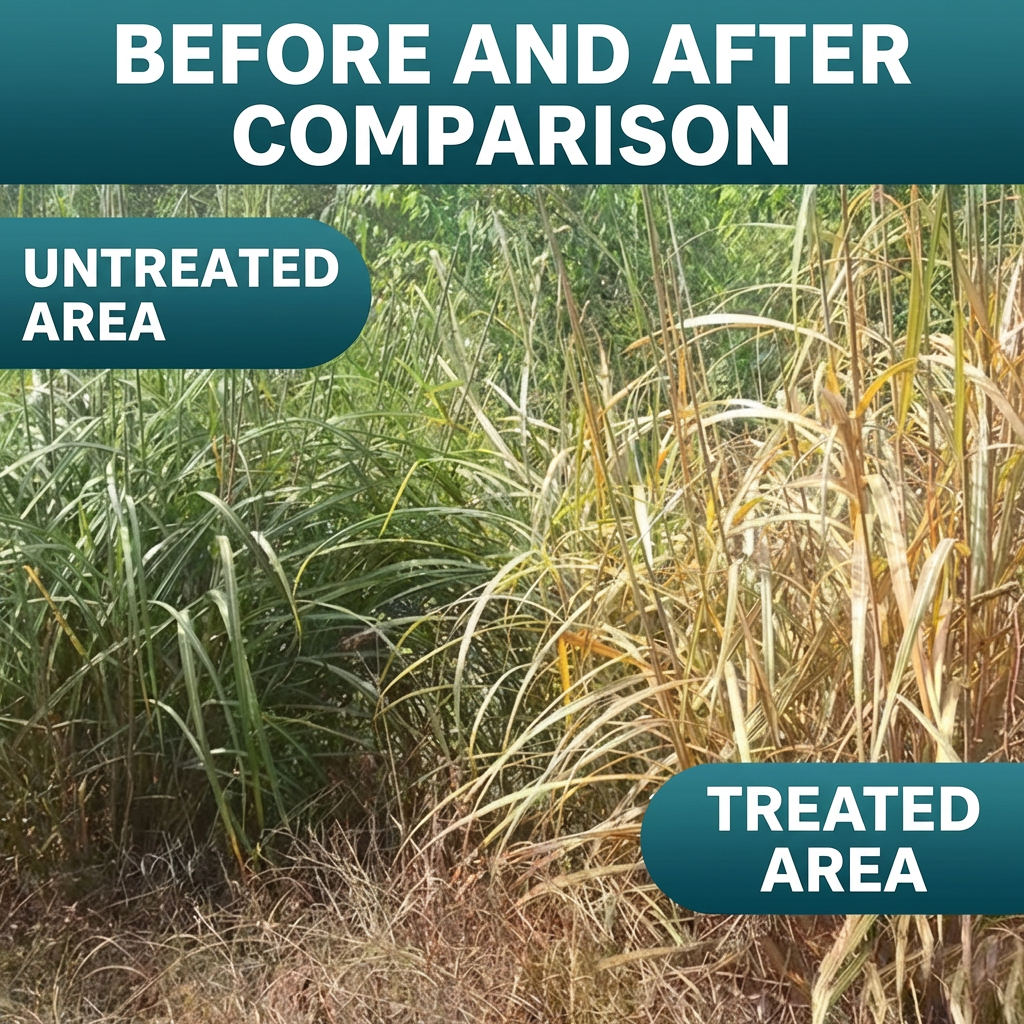 Glufosinate Ammonium 10% SL Herbicide, Non-Selective Weed Killer for Grass & Broadleaf Weeds