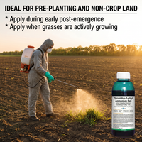 Glyphosate Ammonium Herbicide for Orchard Weed & Root Control, Systemic Weed Management Solution